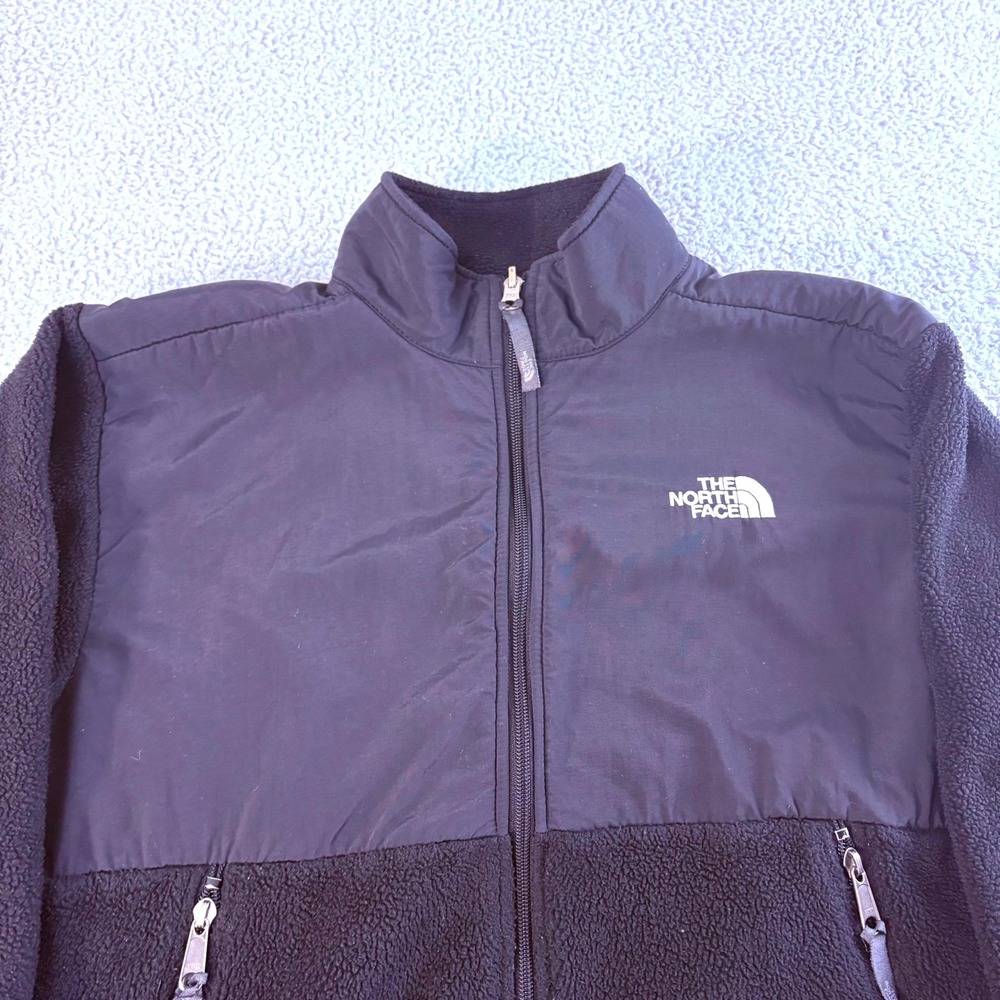 The North Face Denali Fleece Jacket Youth L Black Full Zip Outdoor Gorpcore